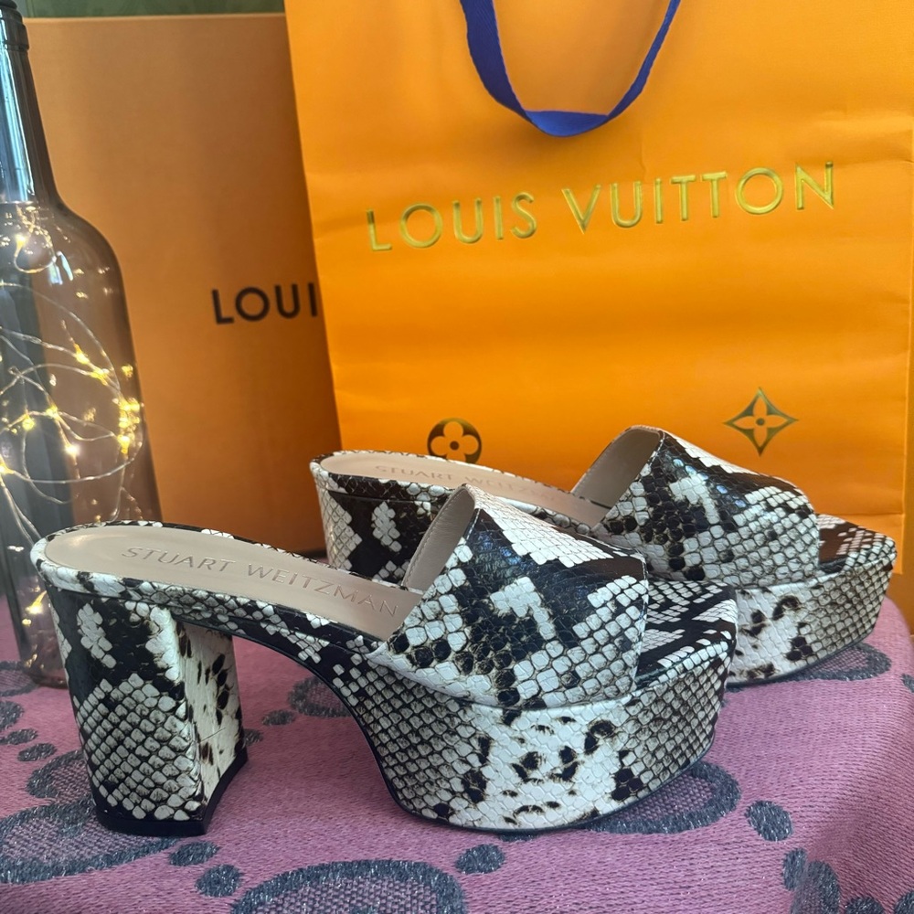 Stuart Weitzman "Squarehigh" Platform Mule 💕BNWT💕 - Picture 6 of 10